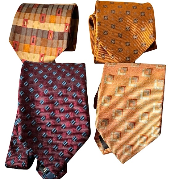Ermenegildo Zegna Other - Vintage Ermenegildo Zegna Ties Lot 4
Fall Colors Perfect  Gift Wedding Groomsmen